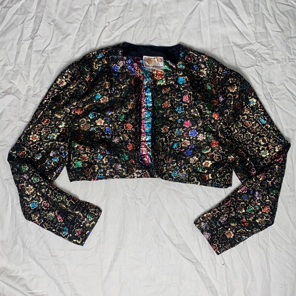 Vintage Metallic Cardigan | Maggy London | Size: S | Color: Multi